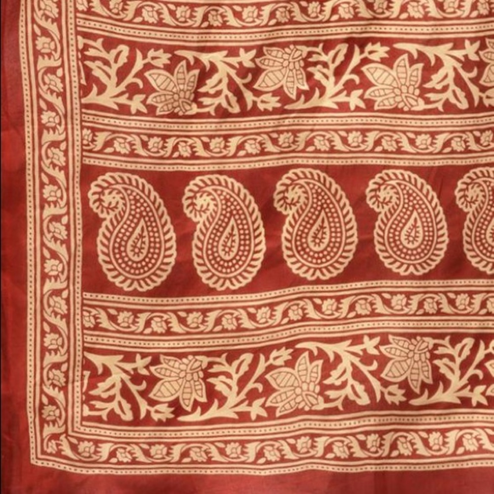 Indo Era Maroon & Beige Printed Anghrakha Kurta with Plazzos & Dupatta - Picture 8 of 14